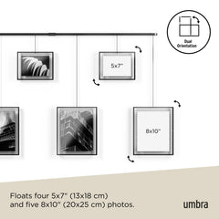 Exhibit Wall Picture Frames, Set of 9