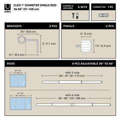 Cleo Curtain Rod